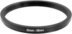 Unique Bargains Camera Parts 62mm-58mm Lens Filter Step Down Ring Adapter Black