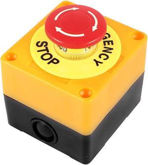 Unique Bargains AC 660V 10A Latching NC Emergency Stop Red Mushroom Push Button Switch Station Unique Bargains AC 660V 10A Latching NC Emergency Stop Red Mushroom Push Button Switch Station