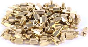 Unique Bargains 100 x Computer Motherboard Standoff Hex Spacer Nut M3 Male 4mm to Female 6mm