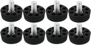 Furniture Cupboard Adjustable Screw On Leveling Glide Feet 30 x M8 x 13 8pcs