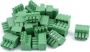 20Pcs 300V 2EDGK 3.81mm Pitch 4-Pin PCB Screw Terminal Block Connector 20Pcs 300V 2EDGK 3.81mm Pitch 4-Pin PCB Screw Terminal Block Connector
