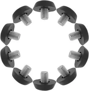 M8 x 10 x 22.5mm Furniture Leveling Feet Floor Protector for Table Leg 10pcs