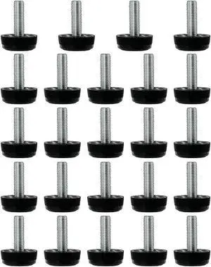 M8 x 28 x 30mm Furniture Glide Leveling Feet Protector for Chair Table Leg 24pcs M8 x 28 x 30mm Furniture Glide Leveling Feet Protector for Chair Table Leg 24pcs