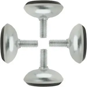 M6 x 15 x 30mm Furniture Glide Leveling Feet Floor Protector for Stool Leg 4pcs
