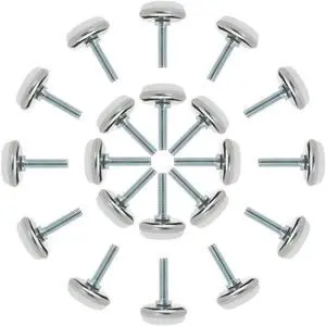 M6 x 18 x 25mm Leveling Feet Adjustable Leveler Support for Home Table Leg 12pcs