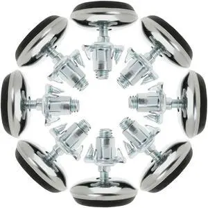 M6 x 13 x 30mm Leveling Feet Adjustable Leveler for Furniture Table Leg 8pcs
