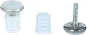 Adjustable Leveling Feet 19 x 19mm Square Tube Inserts Furniture Glide 2 Sets