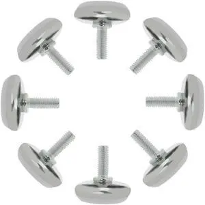 M6 x 15 x 30mm Furniture Leveling Feet Adjustable Leveler for Cabinet Leg 8pcs