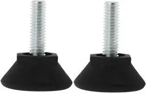 M6 x 20 x 25mm Adjustable Leveling Feet Floor Protector for Table Leg 2pcs