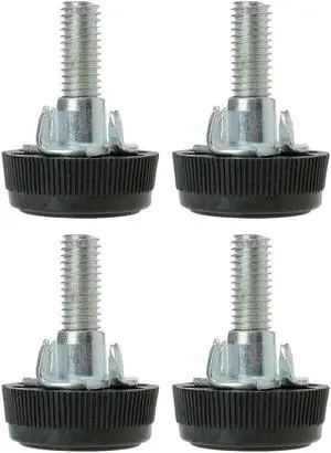 M8 x 28 x 30mm Leveling Feet Adjuster Pad with T-nuts for House Table Leg 4pcs