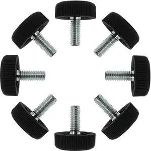 M8 x 20 x 30mm Furniture Glide Leveling Feet Base Protector for Desk Leg 8pcs