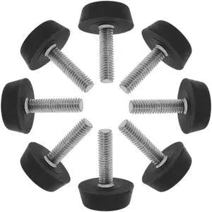 M6 x 22 x 22mm Furniture Glide Leveling Feet Floor Protector for Table Leg 8pcs