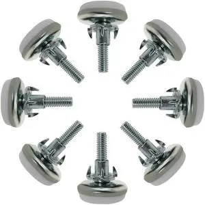 M6 x 25 x 30mm Leveling Feet Adjustable Leveler for Furniture Table Leg 8pcs
