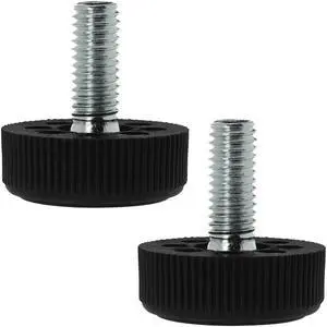 M8 x 20 x 30mm Furniture Glide Leveling Feet Base Protector for Desk Leg 2pcs