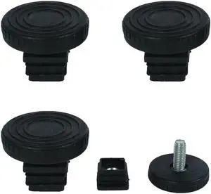 Adjustable Leveling Feet 20 x 20mm Tube Inserts Furniture Table Glide 4 Sets