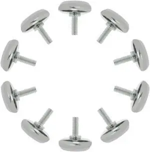 M6 x 15 x 30mm Furniture Leveling Feet Adjustable Leveler for Cabinet Leg 10pcs