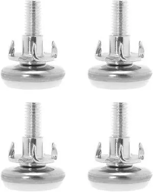M6 x 25 x 30mm Plastic Base Adjustable Leveling Feet for Furniture Table 4pcs M6 x 25 x 30mm Plastic Base Adjustable Leveling Feet for Furniture Table 4pcs