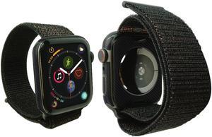 Apple Watch Series 4 Screen Protector + Black Carbon Fiber Full Body (44mm), Skinomi TechSkin Carbon Fiber Film for Apple Watch Series 4 with Anti-Bubble Clear Film Screen