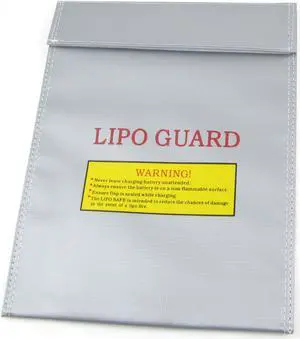 30cm x 23cm LiPo RC Battery Safe Guard Bag Charging Sack Save Pack Silver