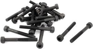 M4 x 35mm 12.9 Alloy Steel Hex Socket Head Cap Screws Bolts Black 20pcs