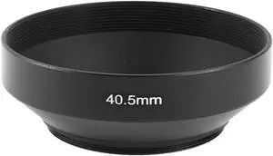 Unique Bargains 40.5mm Thread Metal Screw In Mount Wide Angle Lens Hood Cover Replacement