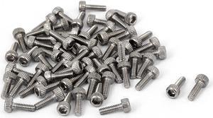 M1.6x5mm 0.35mm Pitch 304 Stainless Steel Hex Socket Head Cap Screw DIN912 50pcs