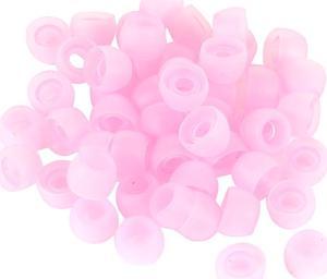 Unique Bargains Silicone in Ear Headphone Cover Earphone Cushion Replacement Pink 50 Pcs