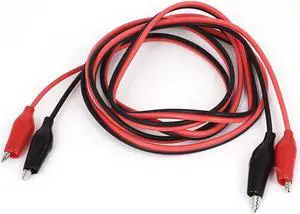 Double-Ended Alligator Clip Connector Clamp Test Lead Cable 1.5M Long