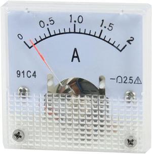 Unique Bargains DC 0-2A Class 2.5 Analog Panel Meter Amperemeter Ammeter Test Tool