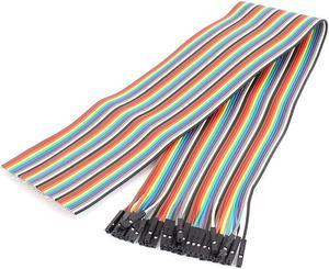 40cm Length Female 2.54mm Pitch 40P Single Head Jumper Wire Cable