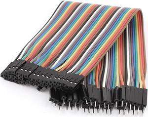 20cm 40-pin Male to Female Breadboard Jumper Wires Ribbon Flat Cable