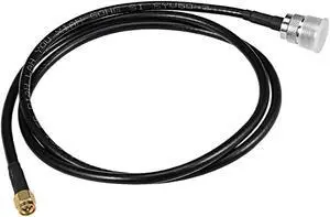 Unique Bargains 1M N-Type Female to SMA Male Antenna RF Coaxial Extension Pigtail Cable Black