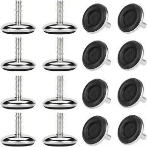 M6 x 17 x 28mm Leveling Feet Adjustable Leveler for House Cabinet Leg 16pcs