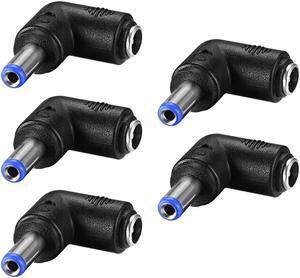 DC Power Connector 90 Degree Right Angle 5.5mm x 2.1mm Male to Female Coupler Adapter Converter 5Pcs DC Power Connector 90 Degree Right Angle 5.5mm x 2.1mm Male to Female Coupler Adapter Converter 5Pcs