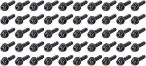 M2.5 x 8mm Carbon Steel Phillips Pan Head Machine Screws Bolts Combine with Spring Washer and Plain Washers 50pcs M2.5 x 8mm Carbon Steel Phillips Pan Head Machine Screws Bolts Combine with Spring Washer and Plain Washers 50pcs