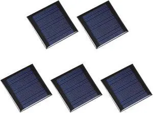 5Pcs 0.25W 5V Small Solar Panel Module DIY Polysilicon for Toys Charger