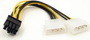 Factory Price Dual Molex LP4 4 Pin To 8 Pin PCI-E Express Converter Adapter Power Cable Wire Dropshipping Mar6 A