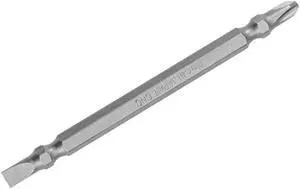 1/4" Hex Shank 100mm Length Magnetic Screwdriver SL5/PH2 Slotted-Phillips Double-Head Screwdriver Bits S2 Alloy Steel
