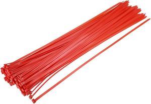 Cable Zip Ties 500mmx4.8mm Self-Locking Nylon Tie Wraps Red 40pcs