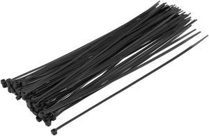 Cable Zip Ties 300mmx2.7mm Self-Locking Nylon Tie Wraps Black 40pcs