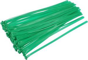 Reusable Cable Ties 450mmx7.4mm Adjustable Nylon Zip Ties Wraps Green 40pcs