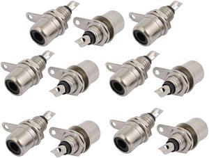 Audio Terminal Jack Panel Mount RCA Female Jack Socket Connectors Adapter 11 Pcs