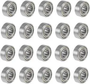 686ZZ Deep Groove Ball Bearings Z2 6mm X 13mm X 5mm Double Shielded Carbon Steel 20pcs