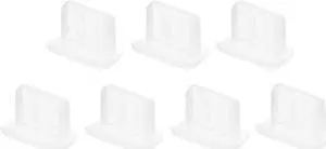 Silicone Mini USB Anti-Dust Stopper Cap Cover Transparent 10pcs