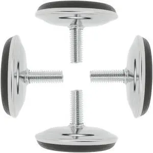 M8 x 20 x 50mm Leveling Feet Adjustable Leveler Pad for Furniture Desk Leg 4pcs