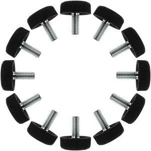 M8 x 20 x 30mm Furniture Glide Leveling Feet Base Protector for Desk Leg 12pcs