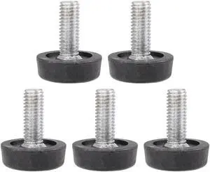 24mm Base M8x20mm Thread Table Desk Adjustable Levelling Foot Feet 5 Pcs
