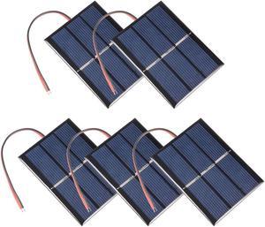 5Pcs 0.65W 1.5V Small Solar Panel Module DIY Polysilicon with 145mm Wire for Toys Charger