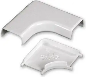 LEGRAND 411 Flat Elbow, 90 deg.,Ivory,PVC,Elbows