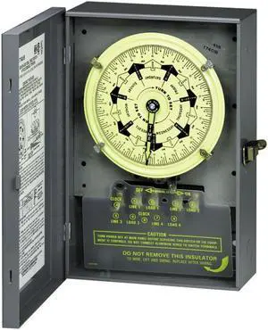 INTERMATIC T7401B Electromechanical Timer,7 Day,4 Poles